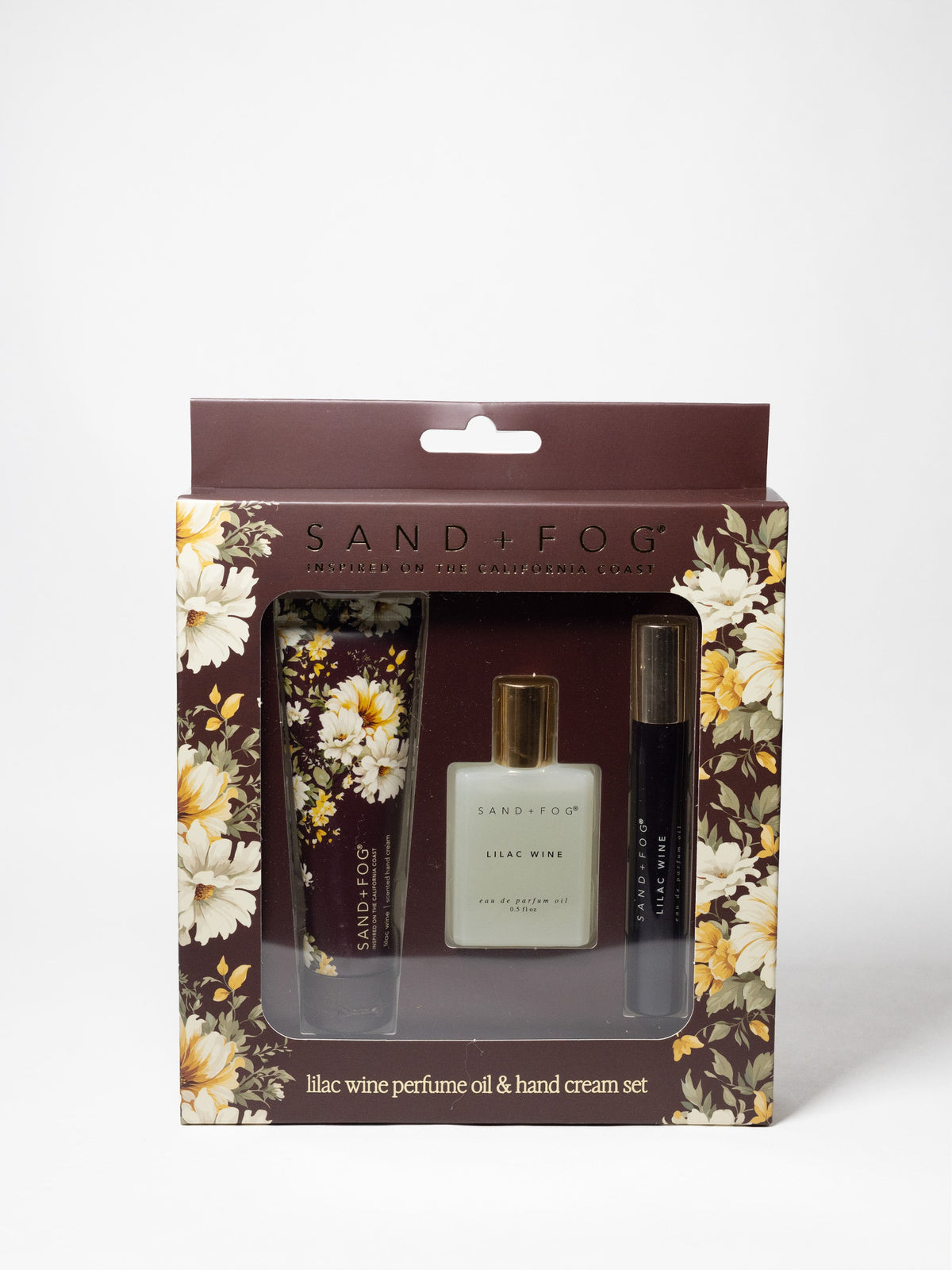 Luxurious Hand Cream and Perfume Oil Rollerball Set - Lilac Wine
