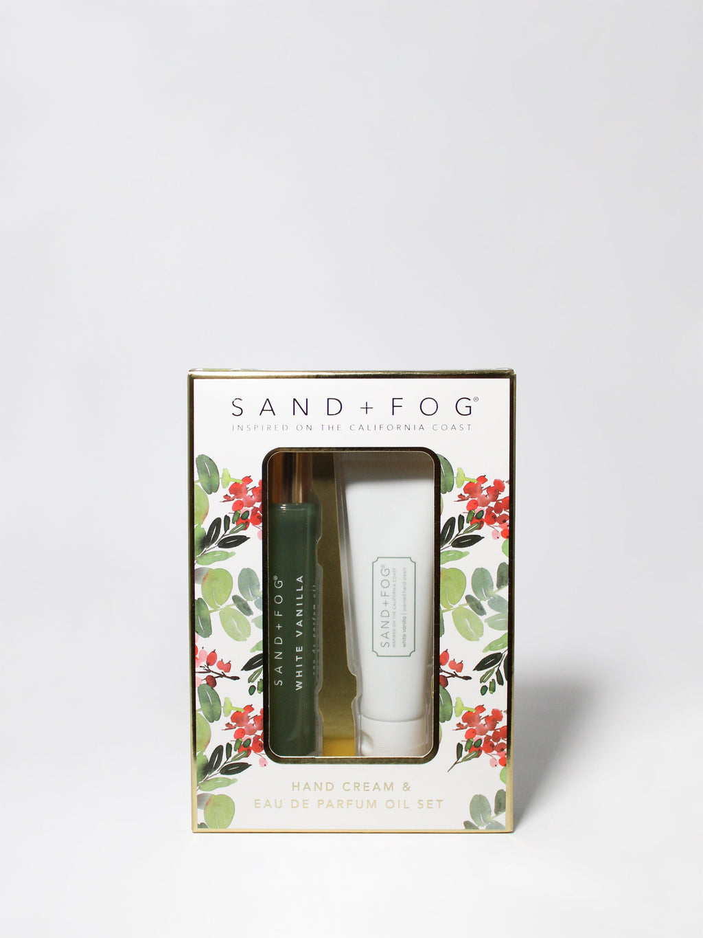 Luxurious Hand Cream and Perfume Oil Rollerball Set - White Vanilla